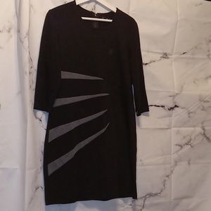 Neesha black and gray dress Lg ❤️❤️❤️❤️